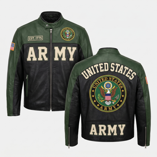 Army Leather Jacket